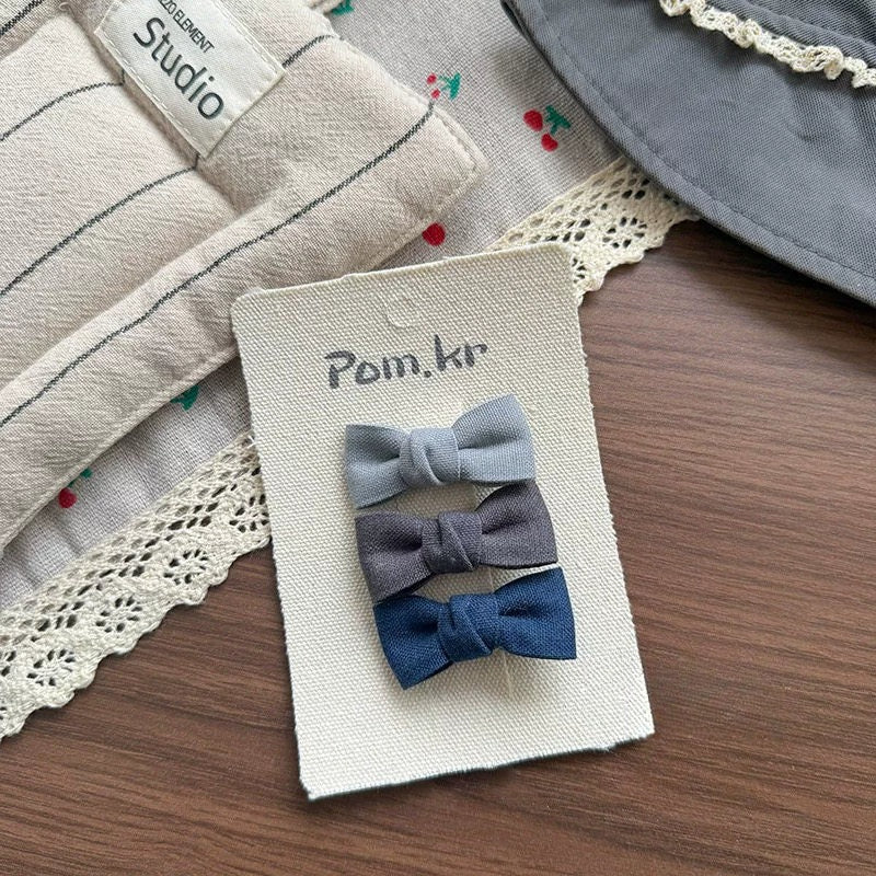 Flower Bow Side Bangs Clip - Modomu