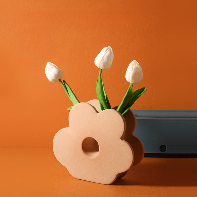 Geometric Morandi Flower Vase - Modomu