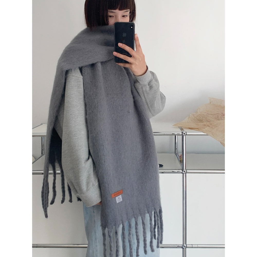 Plush Macaron Scarf Cozy Design - Modomu