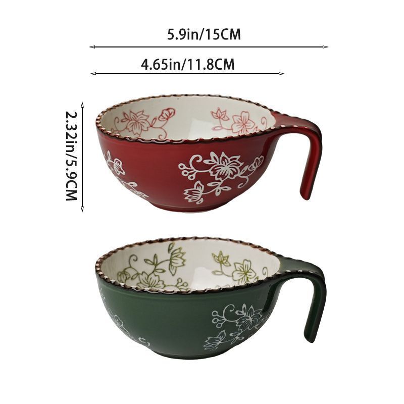 Oval Handled Salad Bowl