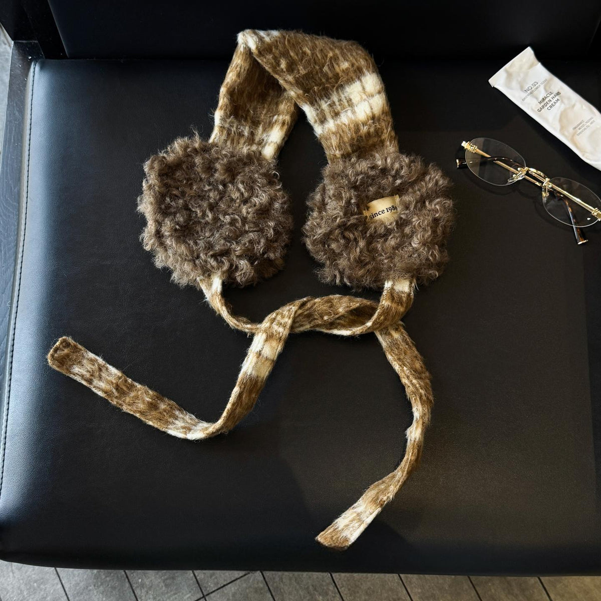 Curly Tie Strap Earmuffs