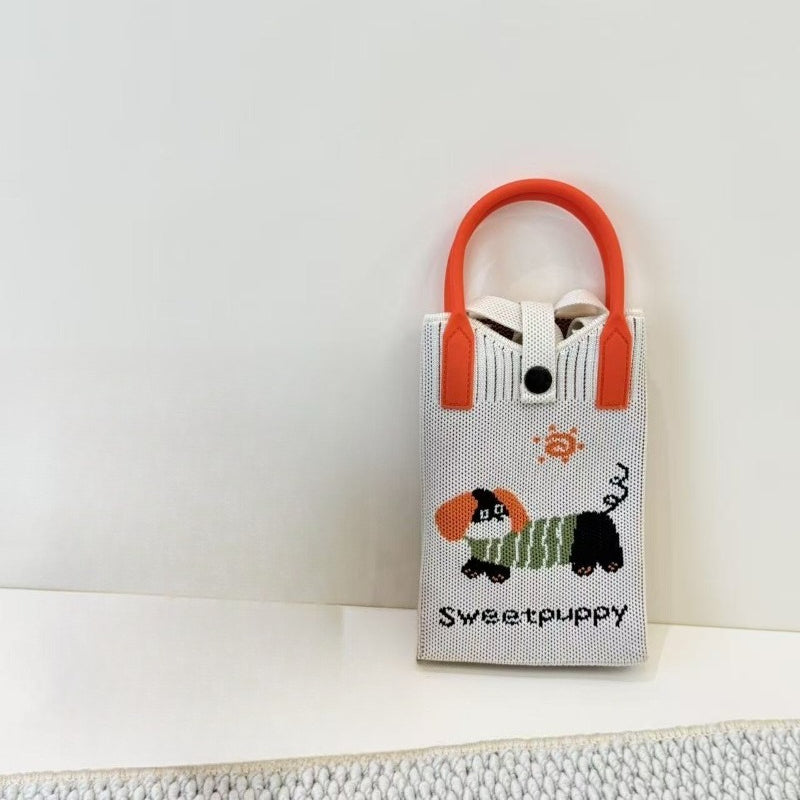 Knit Animal Phone Bag