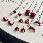 Geometric Stud Earrings Set