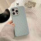 Polka Dot Heart Camera Case