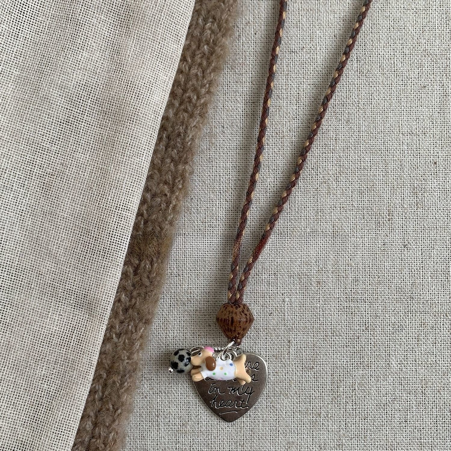 Puppy Love Letter Necklace - Modomu