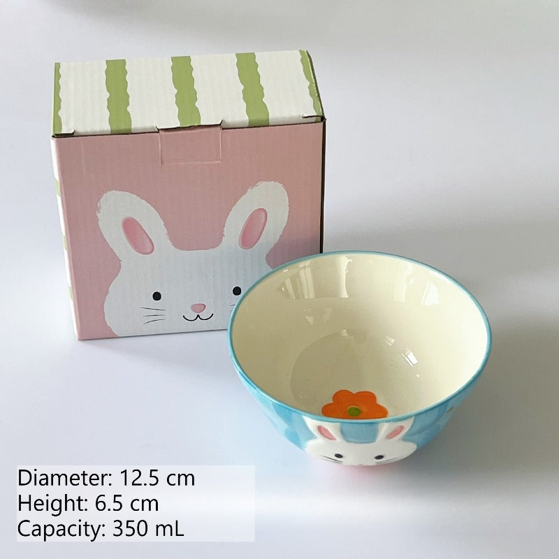 Cute Rabbit Ceramic Rice Bowl - Modomu