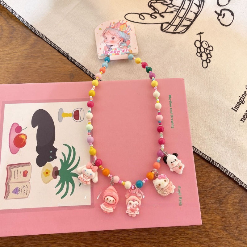 Kids Cartoon Beaded Necklace - Modomu