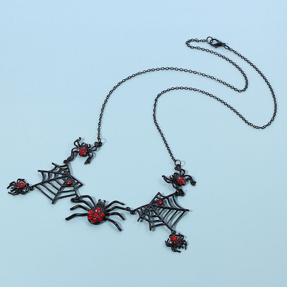 Spider Web Statement Necklace