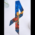 Art Print Narrow Silk Tie - Modomu