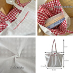 Canvas Tote Bag With Embroidery