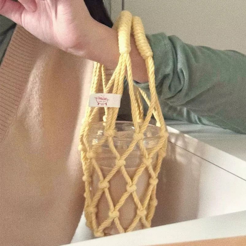 Handwoven Cup Sleeve Carrier