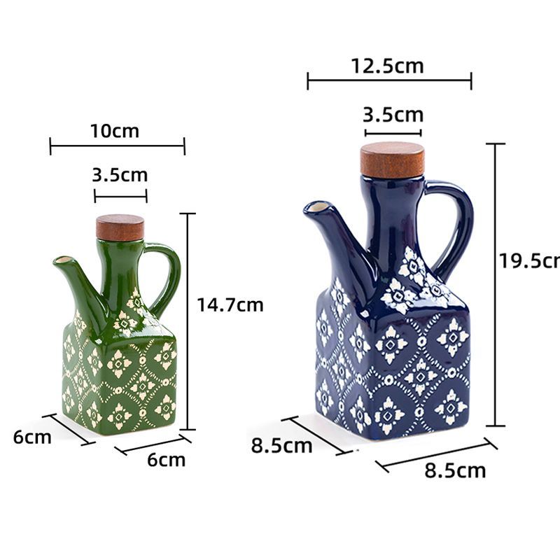 Tile Pattern Oil Cruet
