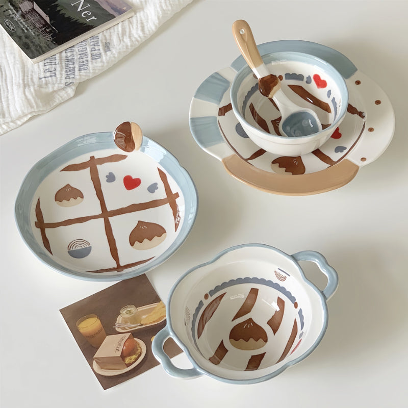 Cute Dessert Bowl With Handles - Modomu