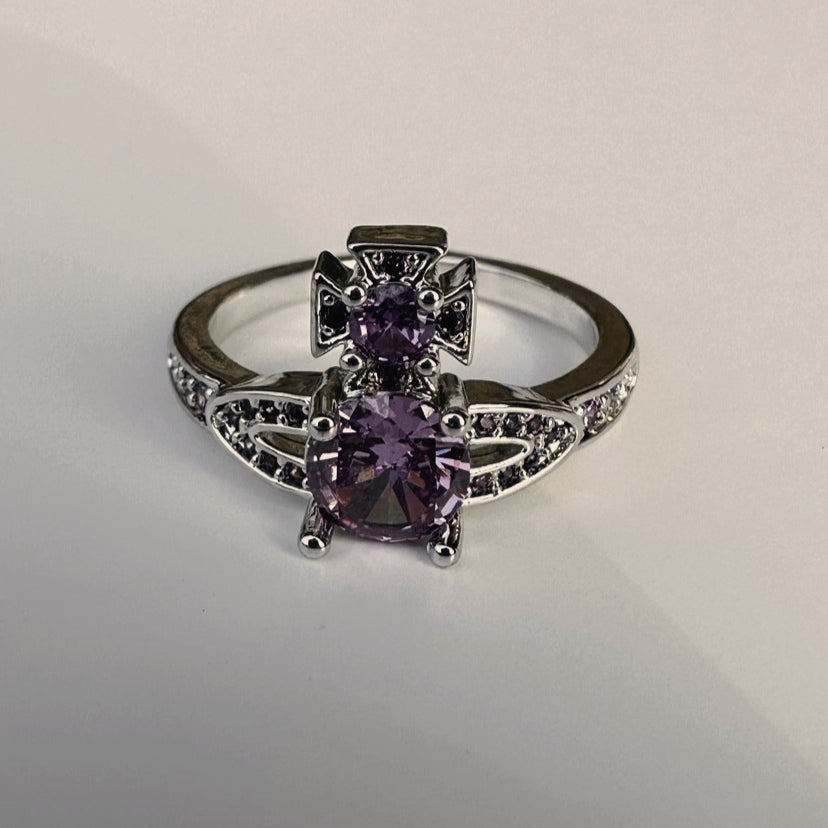 Sparkling Planet Zircon Ring