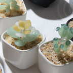 Glazed Cactus Glass Desk Ornament