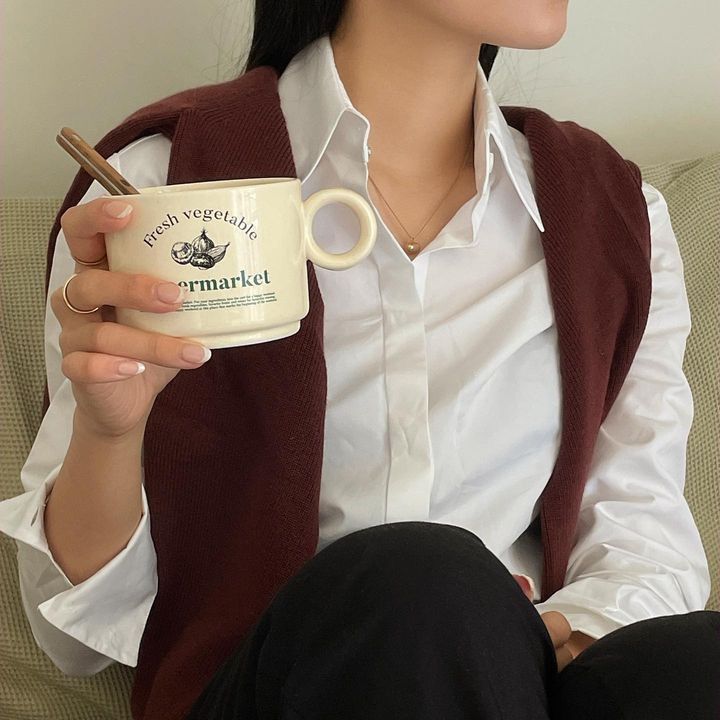 Deli Lettering Bone China Plate
