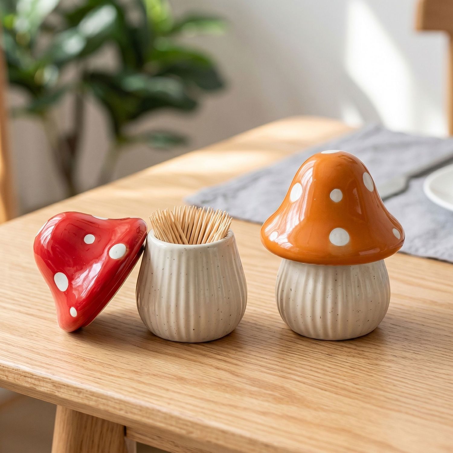 Mushroom Toothpick Holder