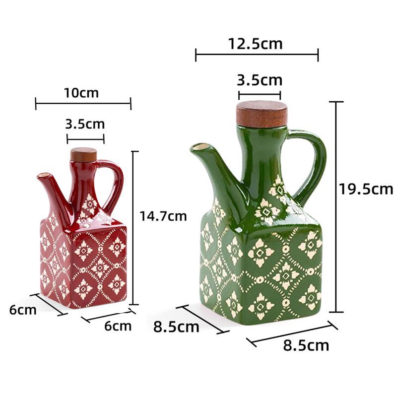 Tile Pattern Oil Cruet