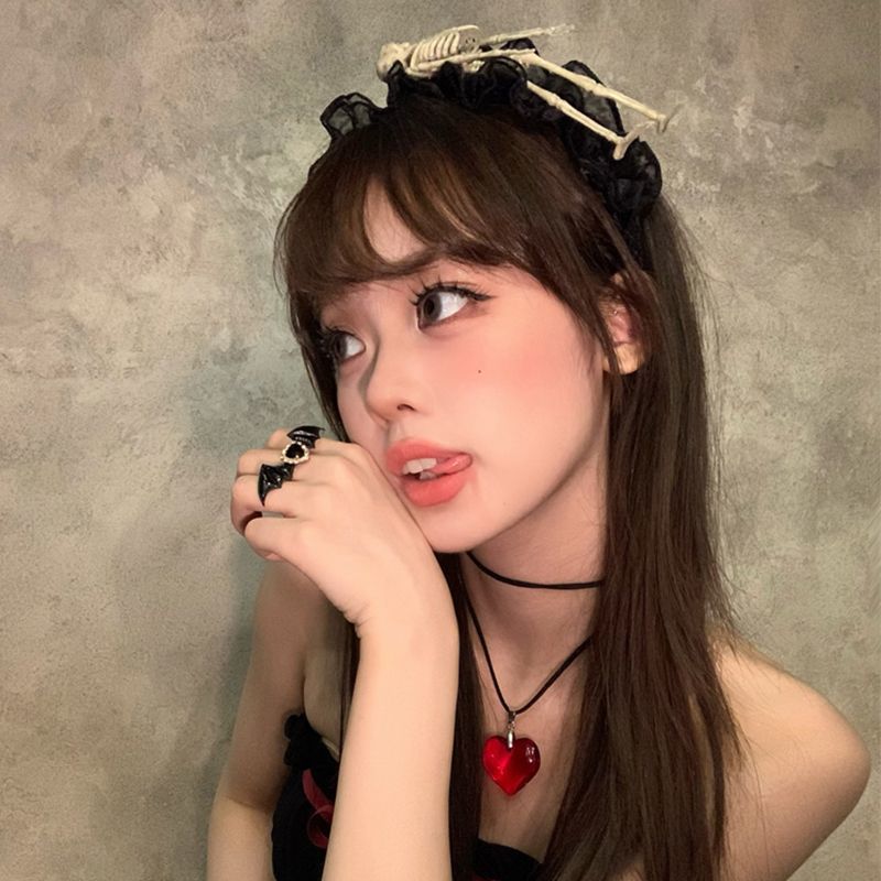 Skeleton Ruffle Headband
