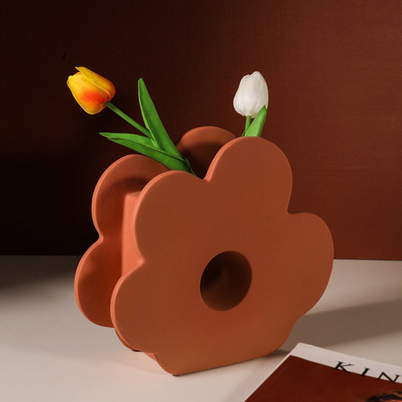 Geometric Morandi Flower Vase - Modomu