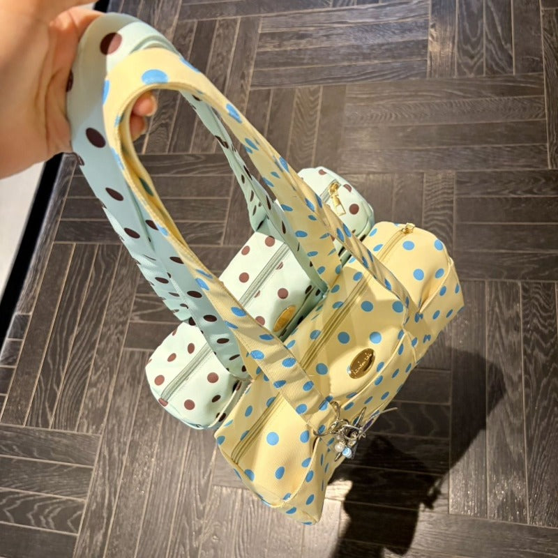 Polka Dot Boston Bag