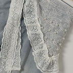 Jacquard Mesh Lace Headscarf