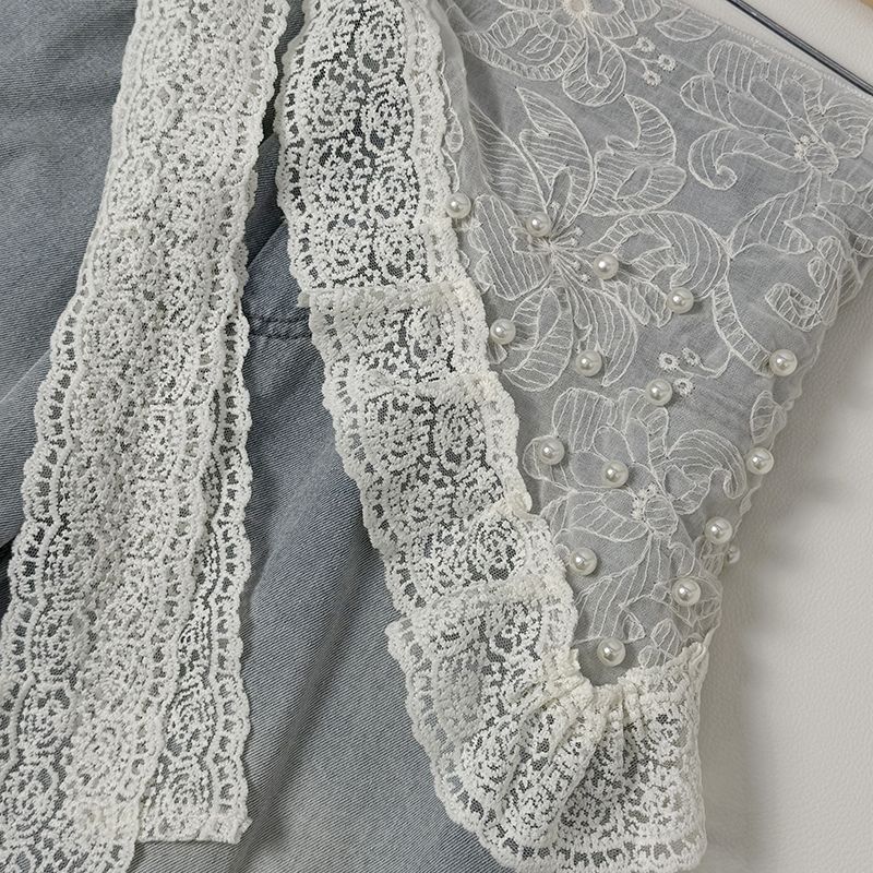Jacquard Mesh Lace Headscarf