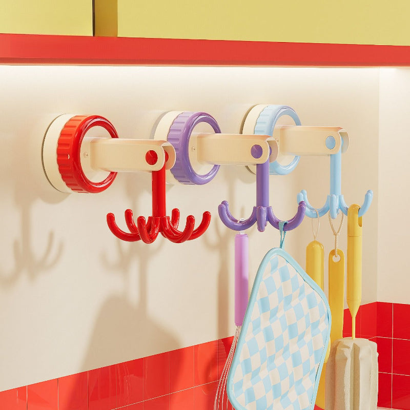 Rotating Six-Claw Utensil Hook