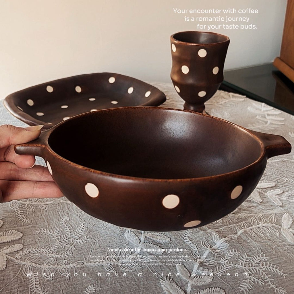 Kiln Flow Polka Dot Tableware