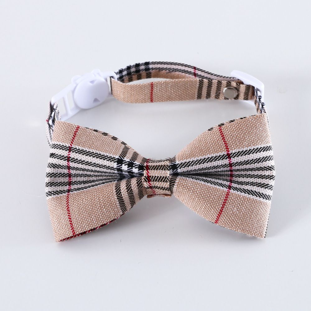 British Style Pet Bow Collar