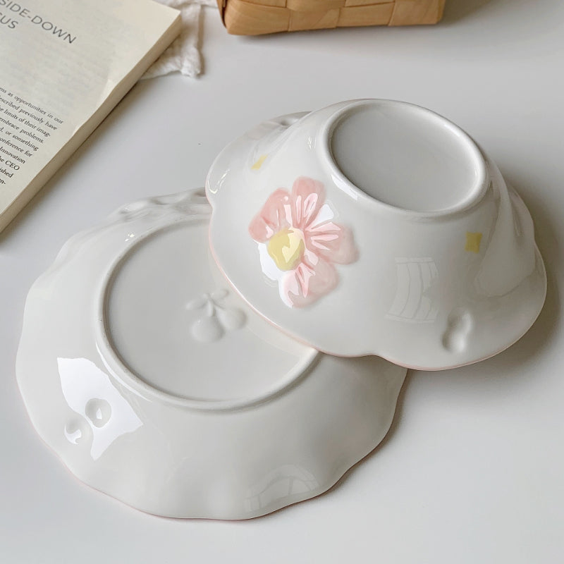 Ceramic Salad Plate With Underglaze - Modomu