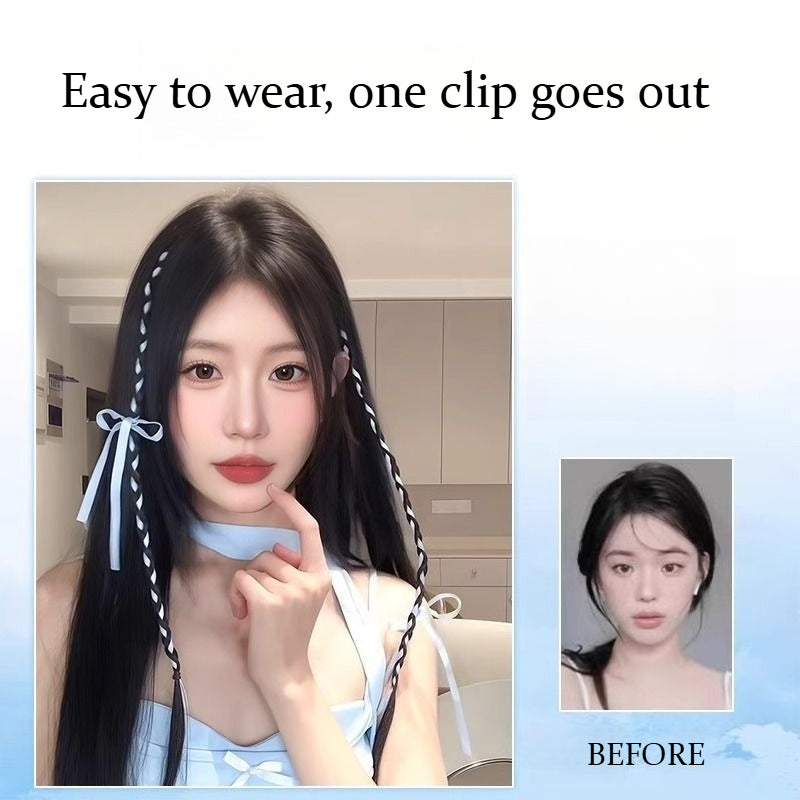 Kids Braided Ponytail Wig