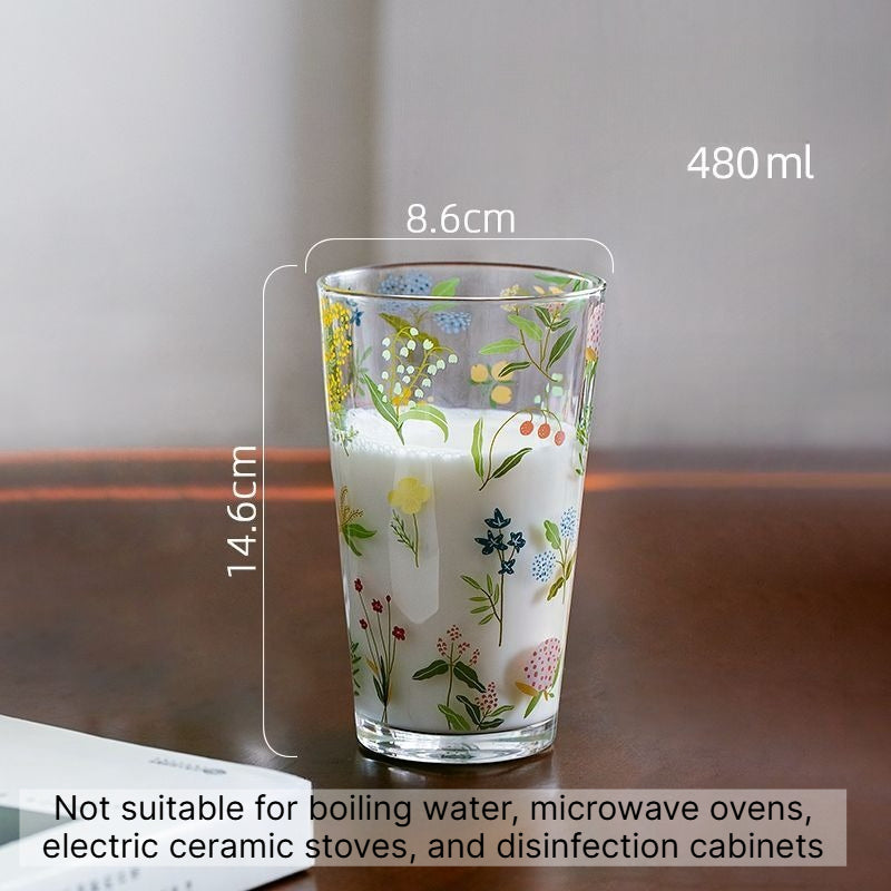 Wildflower Print Water Tumbler