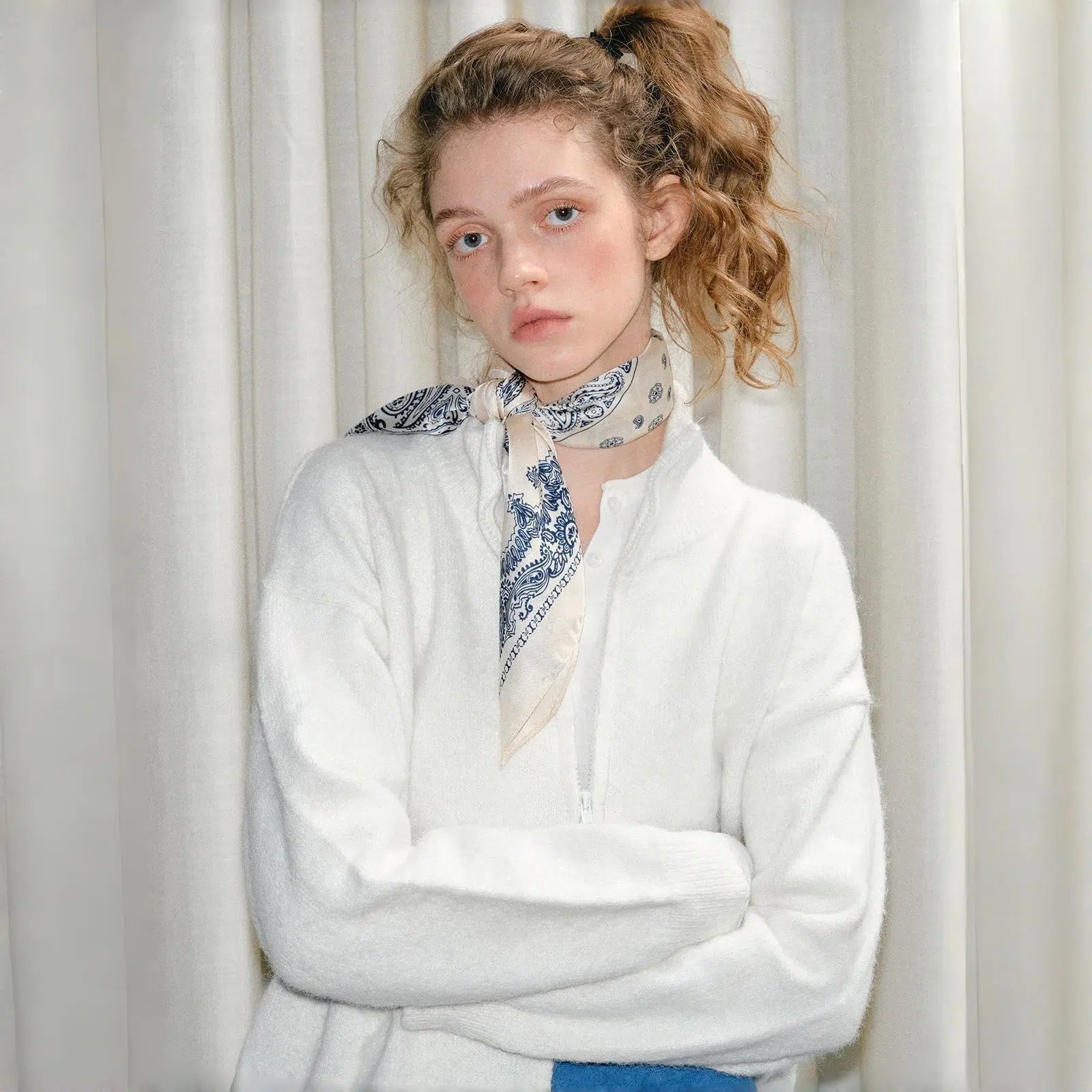 Cashew Fruit Retro Silk Scarf