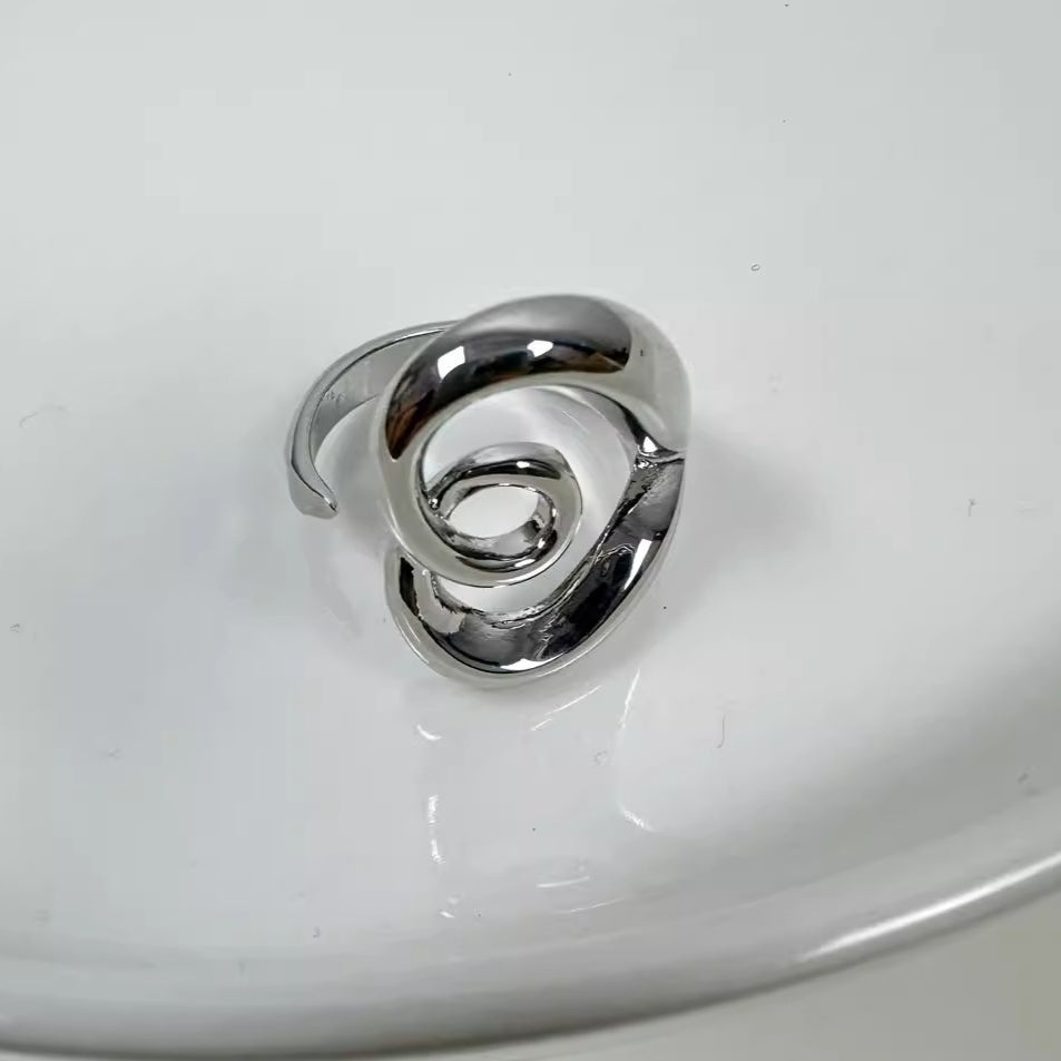 Hollow Heart Open Ring - Modomu