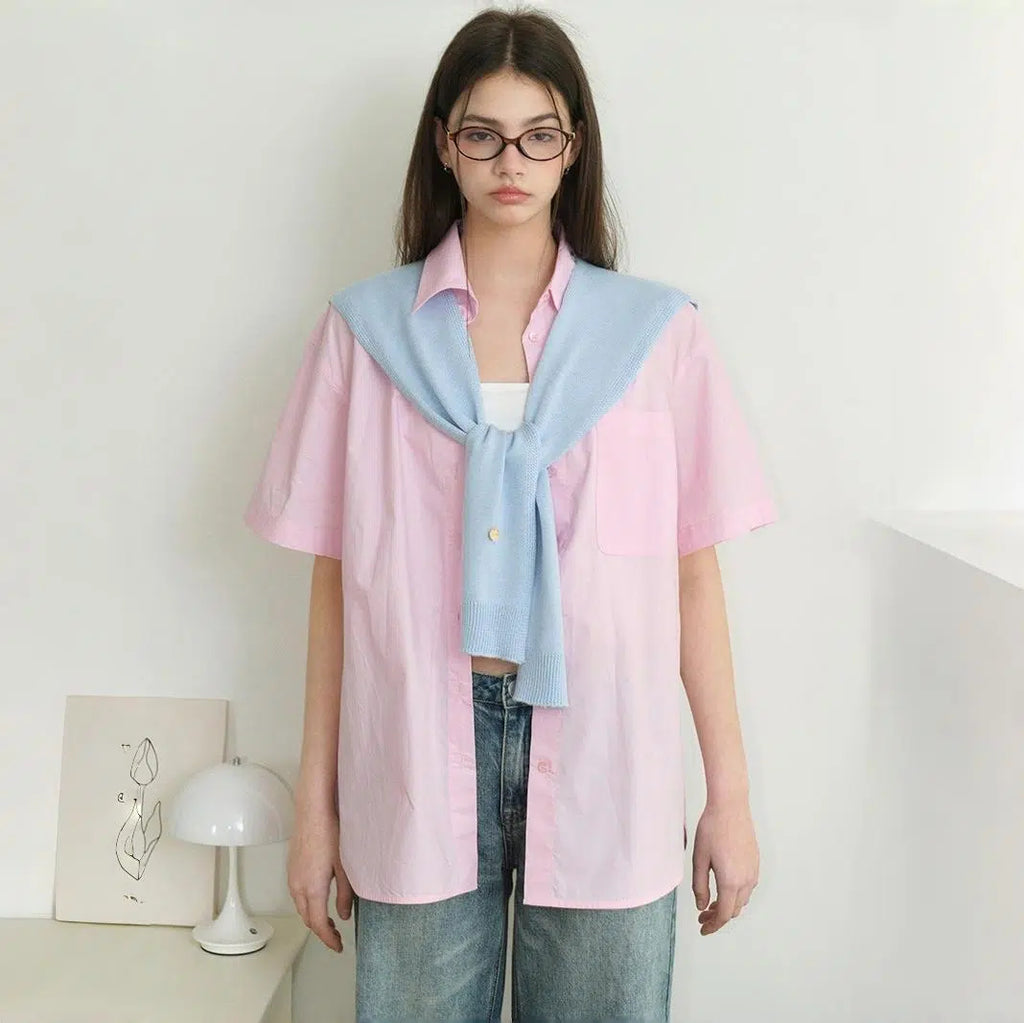 Knitted Shawl Style Vest