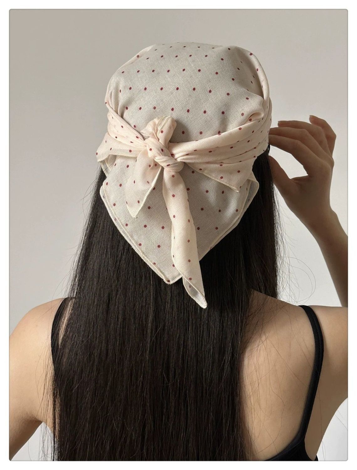 Mocha Print Square Bandana
