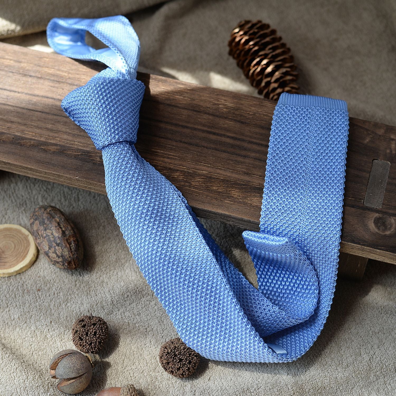 Striped Knit Tie Vintage Style - Modomu