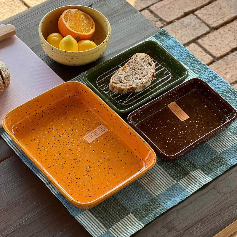 Speckled Square Serving Tray