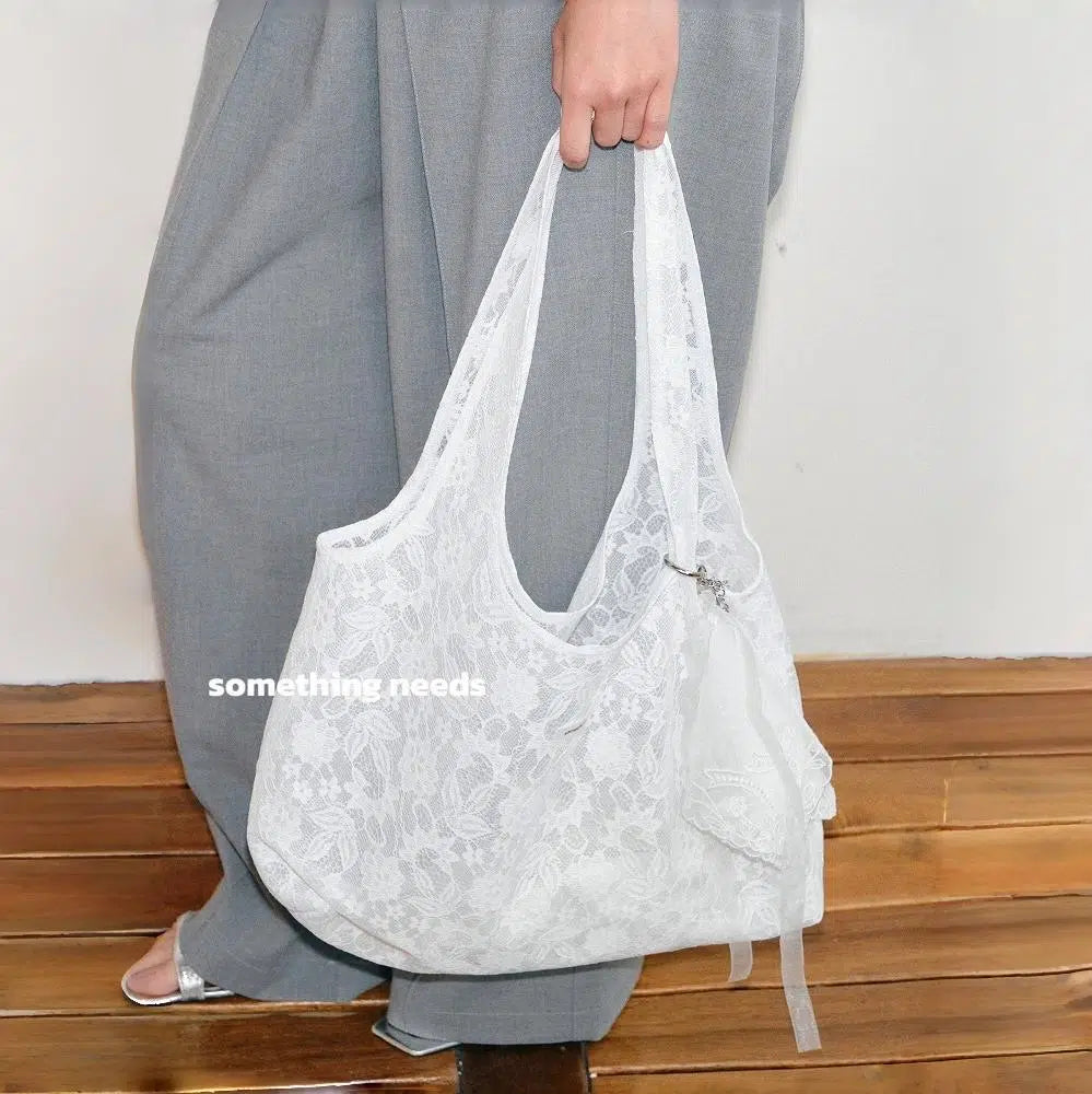 Korean Lace Shoulder Tote