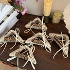 Floral Bow Claw Clip