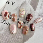 Leopard Cat Eye Nail Stickers