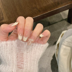 Handmade Ballet French Nail Set - Modomu