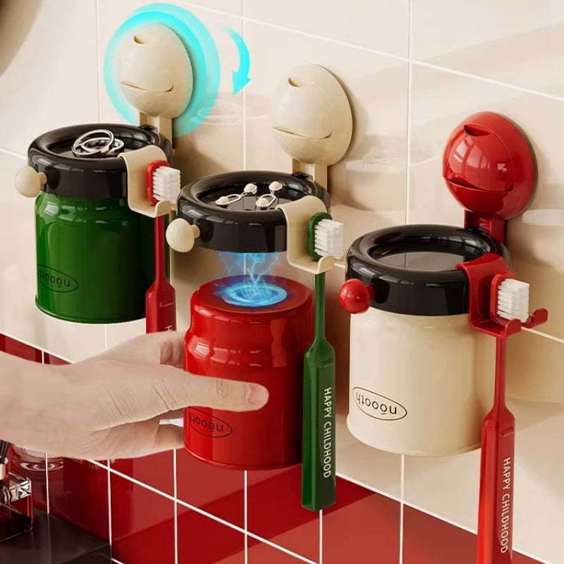 Magnetic Toothbrush Rack Cup Set