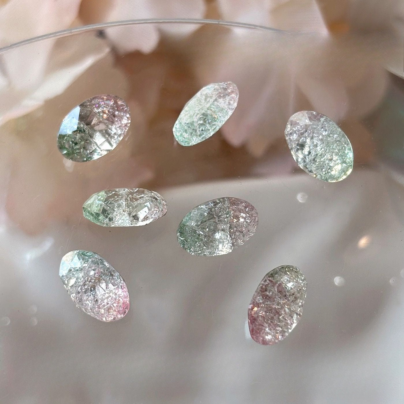 Crackle Gradient Nail Stones