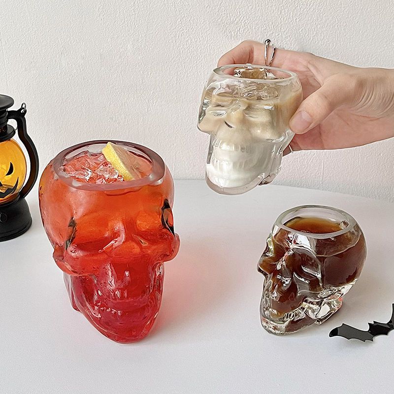 Skull Shaped Drinking Glass