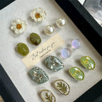 Pressed Fern Pebble Charms