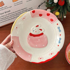 Hand Painted Rabbit Cereal Bowl - Modomu