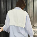 Knitted Shawl Style Vest