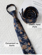 Floral Knot-Free Tie - Modomu